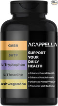 ACAPPELLA GABA Supplement Ashwagandha Capsule 5 HTP L Theanine L Tryptophan Emotional Mood Support Supplement for Men and Women (1)