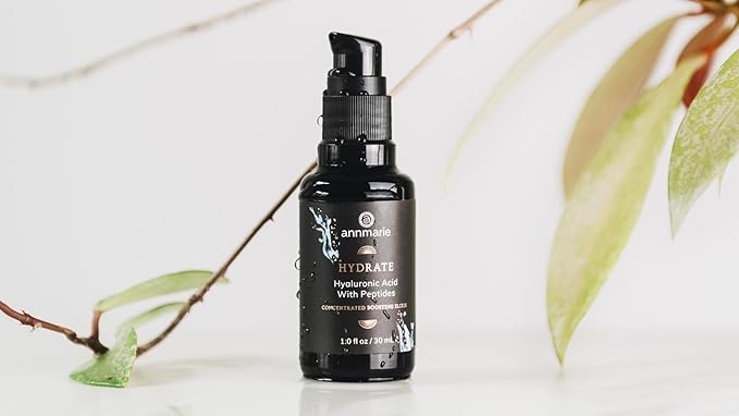 Annmarie Hydrate Concentrated Boosting Elixir - Hyaluronic Acid with Vegan Collagen Peptides 30ml | Deeply Hydrates Plumps and Strengthens Skin | MADE SAFE Approved for All Skin Types