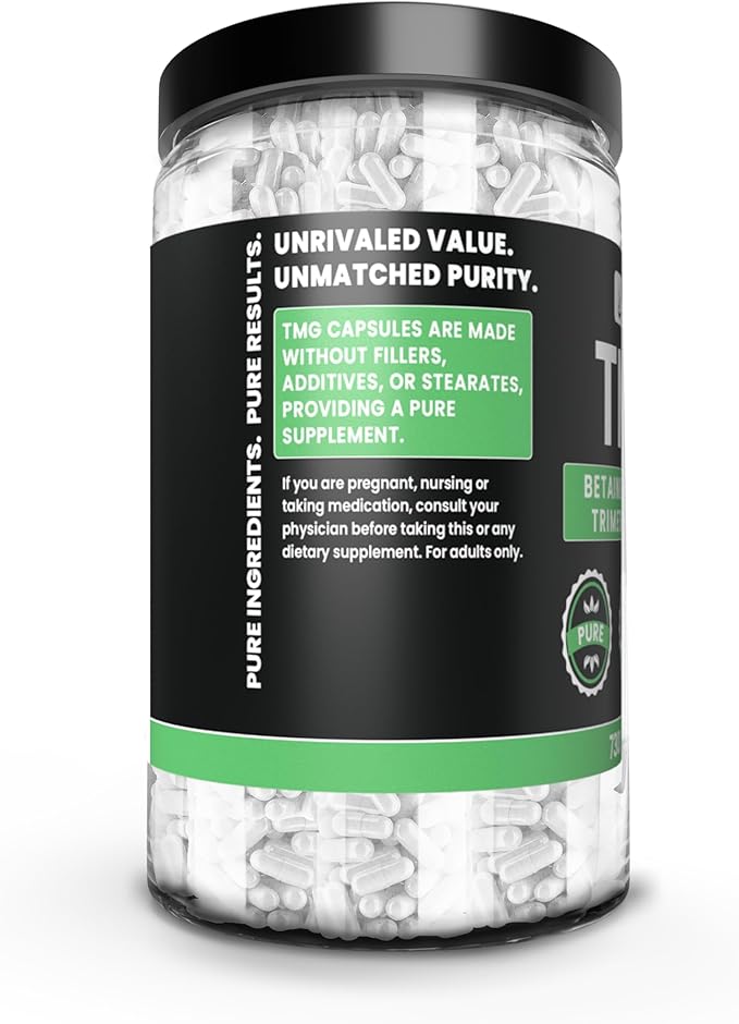 PURE ORIGINAL INGREDIENTS TMG Trimethylglycine (730 Capsules) Betaine Anhydrous No Magnesium Or Rice Fillers Always Pure Lab Verified