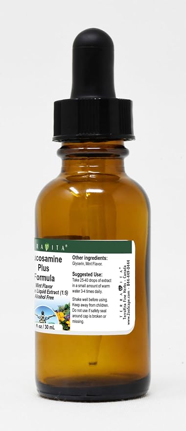 Glucosamine Plus Formula Glycerite Liquid Extract (1:5) - Mint Flavored (1 oz ZIN: 522531)