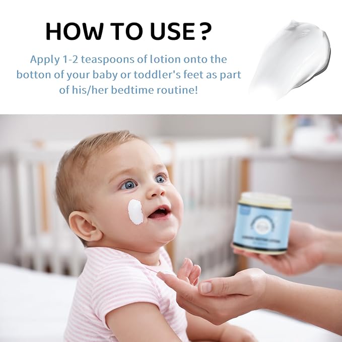 Magnesium Lotion for Kids - Organic Magnesium Lotion for Babies - Soothing Relief &amp Relaxation - Topical Magnesium Cream Calms Children at Bedtime &amp Night - Without Melatonin (4 oz)