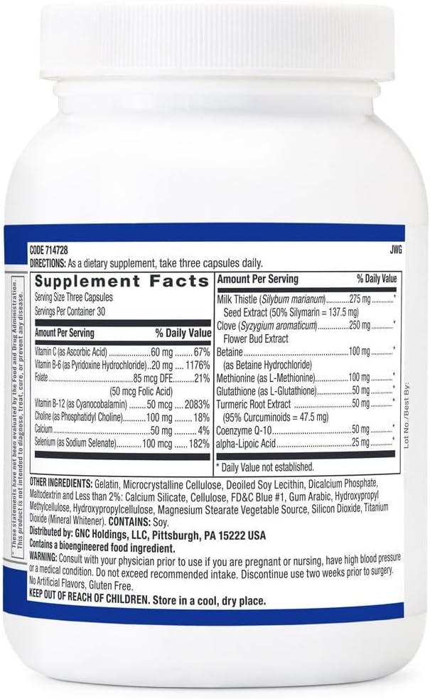 GNC Preventive Nutrition Liver Health Formula - 90 Capsules