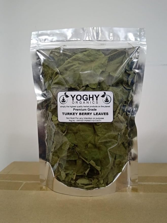 Turkey Berry Leaves Dried 100 Count Pure Grade A Quality