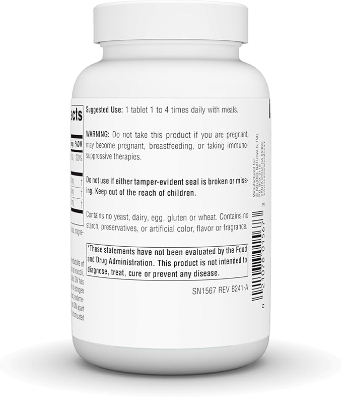 Source Naturals DIM Diindolylmethane 100mg with BioPerine Vitamin E &amp More - 120 Tablets