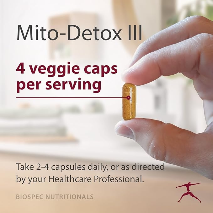 BIOSPEC NUTRITIONALS Mito-Detox III - N-Acetyl Cysteine (NAC) Acetyl L-Carnitine Alpha Lipoic Acid (ALA) Co-Q-10