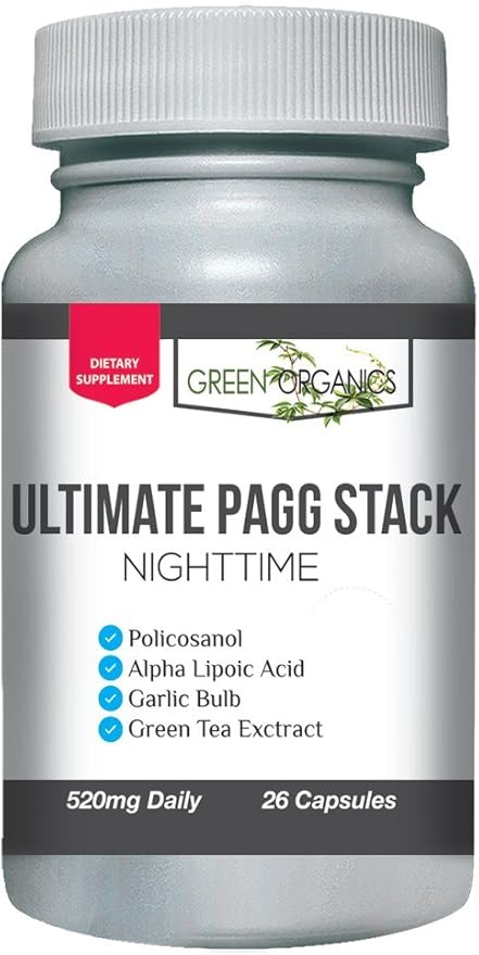 Ultimate PAGG Stack™ 4 Hour Body by Tim Ferriss - Policosanol Alpha Lipoic Acid Green Tea Flavonols Garlic Extract