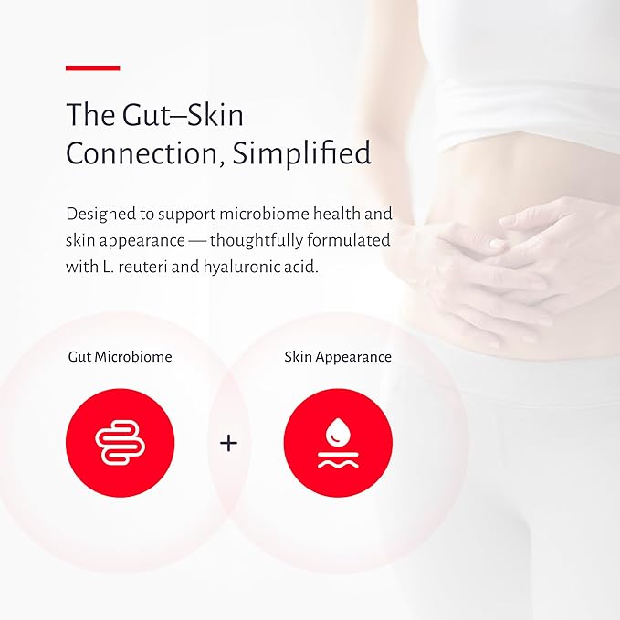 Gut to Glow – L. reuteri Probiotic + Marine Collagen &amp Hyaluronic Acid – Formulated with Dr. William Davis
