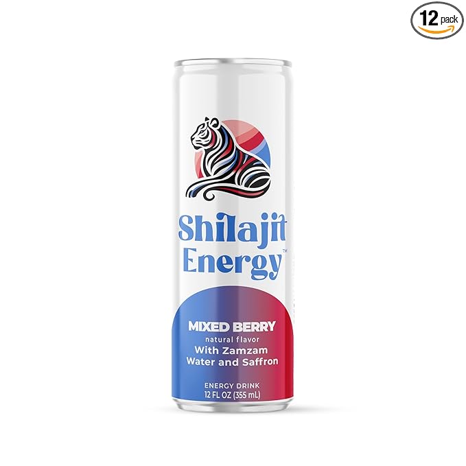 Shilajit Energy DrinK (12 pack Blueberry)