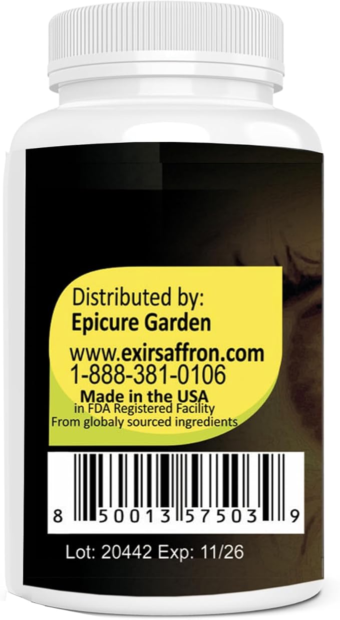 Eye Vitamins Supplement – with Saffron Lutein &amp Zeaxanthin – Nutritional Support for Eye Health 30 Capsules