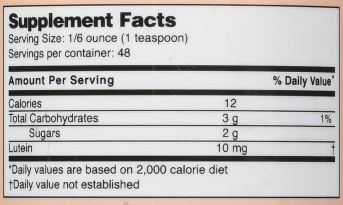 Liquid Lutein Supplement 8 FLOZ