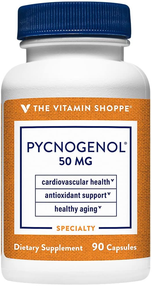 The Vitamin Shoppe Pycnogenol 50mg Antioxidant that Supports Cardiovascular (90 Capsules)