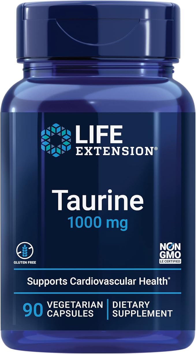 Life Extension Super Ubiquinol CoQ10 100mg PQQ Shilajit Plus Taurine 1000mg Heart Liver Brain Cellular Energy Support