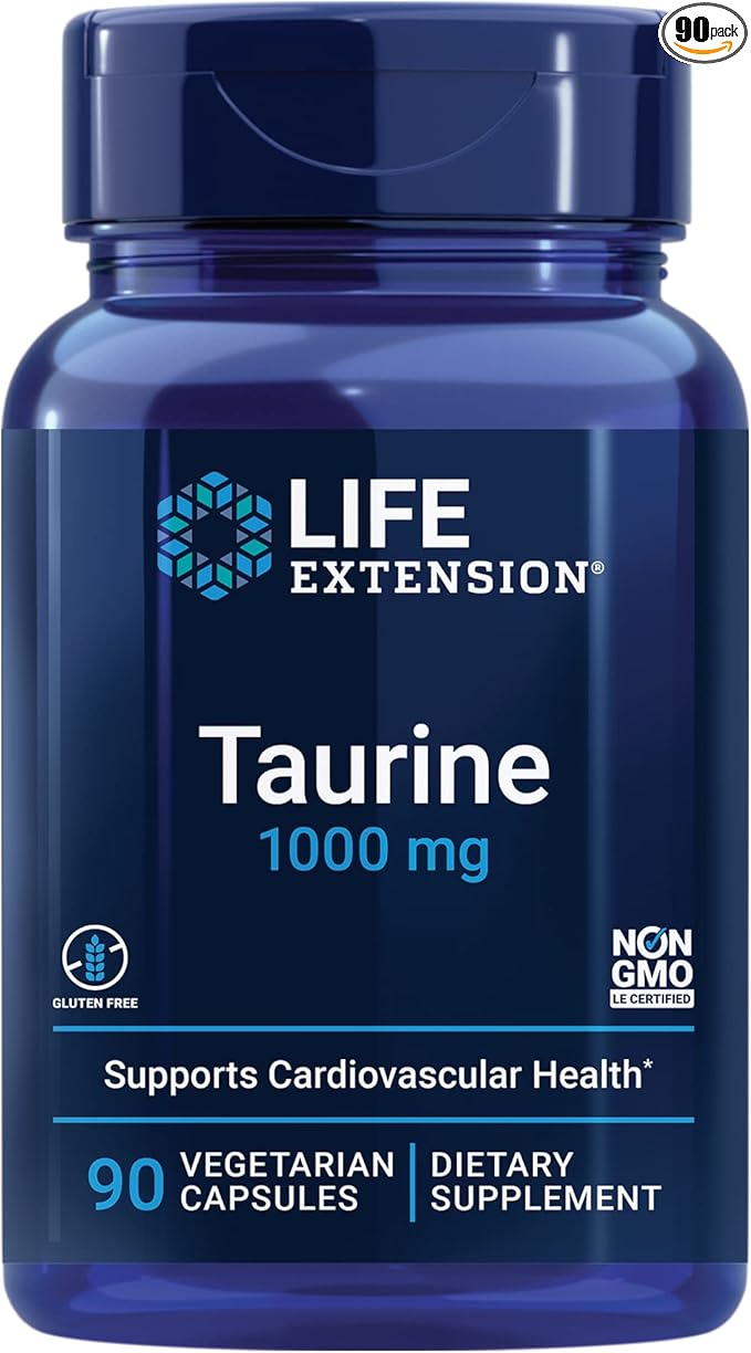 Life Extension Super Ubiquinol CoQ10 100mg PQQ Shilajit Plus Taurine 1000mg Heart Liver Brain Cellular Energy Support