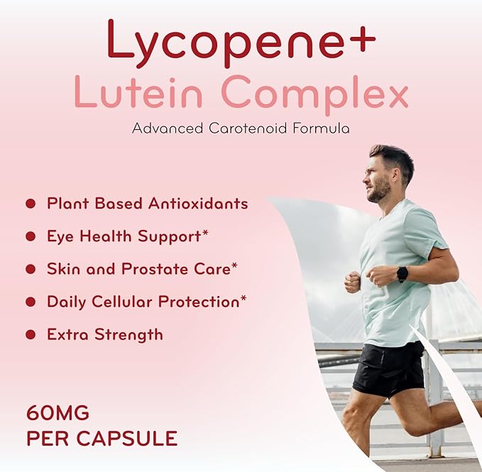 Lutein &amp Lycopene Carotenoids Supplement - High Absorption Lutein and Lycopene Supplements for Men &amp Women for Antioxidant Skin and Eye Health Support - Formulated in American cGMP Lab (200 Ca