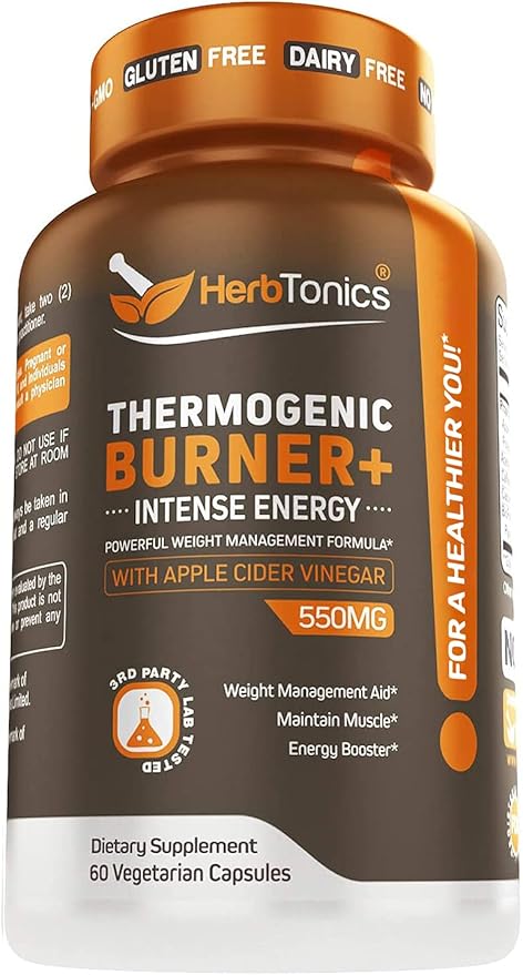 Herbtonics Apple Cider Vinegar + Keto BHB Formula - Digestion &amp Detox Support Appetite Control Supplement.