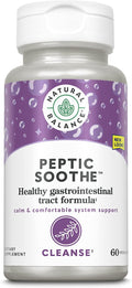 Natural Balance Peptic Soothe | Gastrointestinal Formula for Healthy Digestion Support | with Zinc Carnosine L-Glutamine &amp Mastic Gum | 60 VegCaps