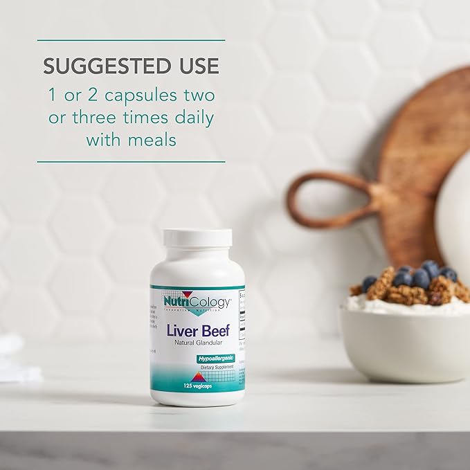 Allergy Research Group Nutricology Liver Beef 125 Vegicaps