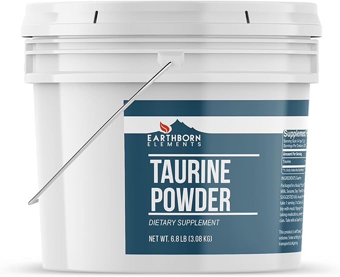 Earthborn Elements Taurine Powder 1 Gallon Bucket Dietary Supplement No Additives