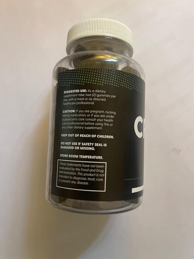 Sugar Free Creatine 5g for Men &amp Women - Chewable Creatine Monohydrate Gummies Build Size with L-Theanine &amp Vitamin B12 5000mg Bodybuilding Builder Strength Muscle - Pre-Workout Growth