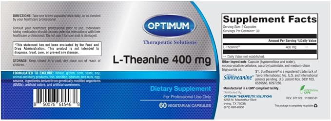 L-Theanine 400 mg (60 CT)