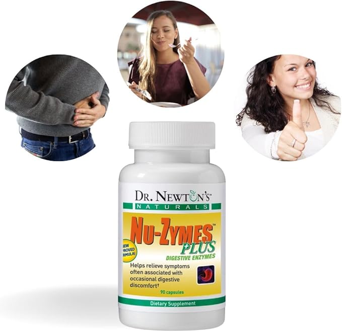 Dr. Newton's Naturals Nu-Zymes Plus Digestive Enzymes 90 Vegetarian Capsules