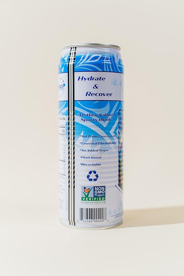Wai Koko Coconut Water 100% Pure Coconut Water 17.5 Fl Oz (Pack of 12)