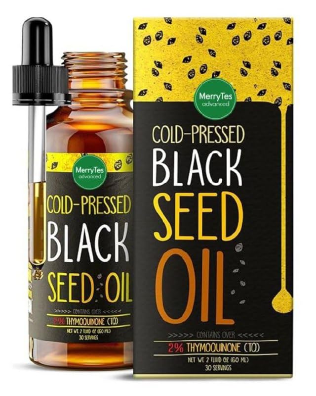 Black Seed Oil | 3 Times Thymoquinone | Cold-Pressed | Nigella Sativa - Turkish | Super Antioxidant to Support Immunity Joints Digestion Hair Skin &amp Nails | Glass Bottle | 2 oz