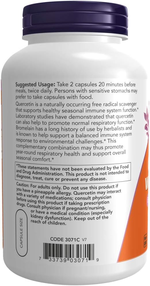 Now Foods Quercetin with Bromelain 240 VCaps