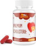 Cholesterol Supplements with Plant Sterols Niacin Red Yeast Rice Citrus Bergamot Garlic Cholesterol Supplement Support Normal Cholesterol Levels 90 Softgels