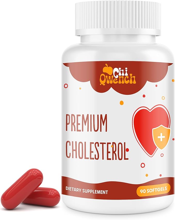 Cholesterol Supplements with Plant Sterols Niacin Red Yeast Rice Citrus Bergamot Garlic Cholesterol Supplement Support Normal Cholesterol Levels 90 Softgels