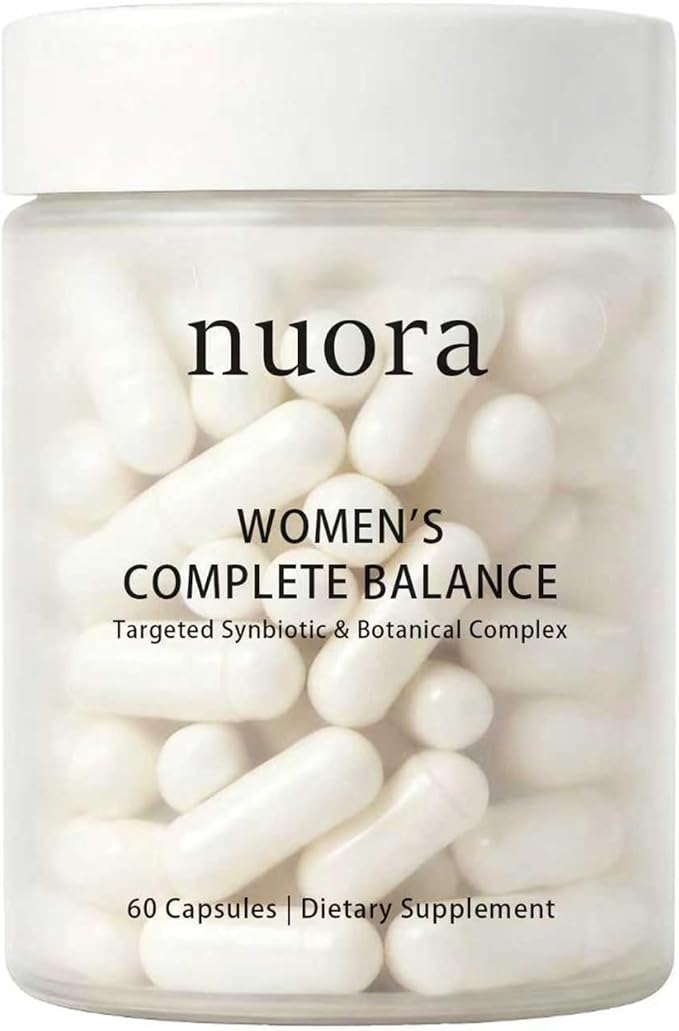 Nuora Gut Ritual Capsules for Women's Gut Health Gut Biofilm Probiotic Ritual with Berberine Promotes Metabolism and Gut Balance Vegan Non-GMO 60 Capsules