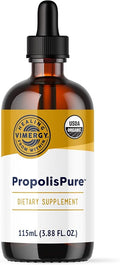 Vimergy PropolisPure® – Supports Immune and Respiratory Health* – Benefits Oral Health* – USDA Certified Organic Kosher Paleo-Friendly Gluten-Free – 115 mL (57 Servings)