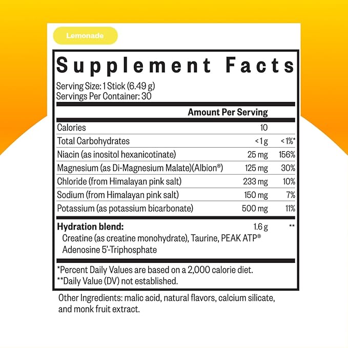 Fish Oil &amp Optimal Electrolyte Sticks Lemonade—Omega-3 for Heart Brain &amp Joints with Lemonade Electrolyte Stick Packs (60/30 Servings)