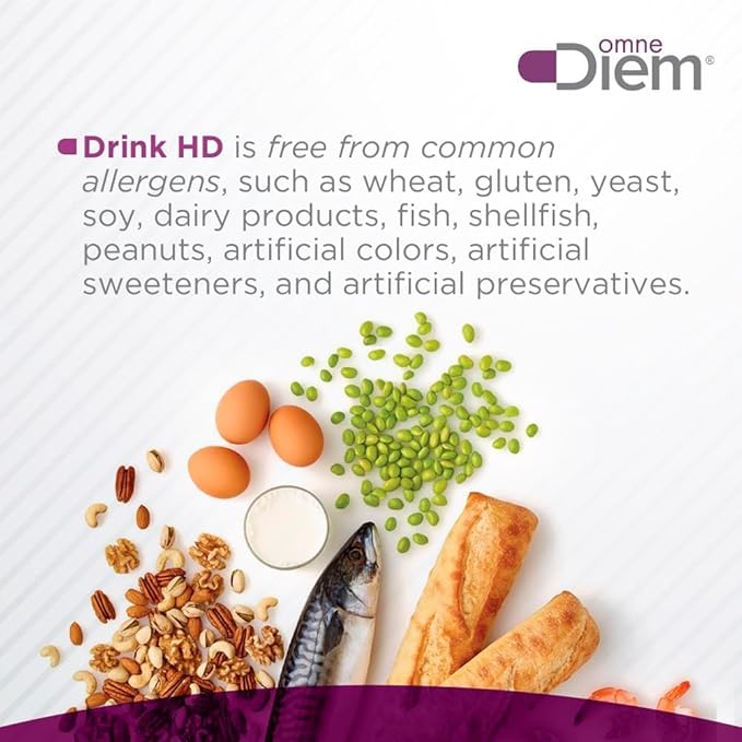 Omne Diem DrinkHD – 90 Count | DAO Enzyme Supplement with Diamine Oxidase | Delayed Release Capsules