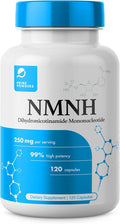 Prime Powders NMNH: Dihydronicotinamide Mononucleotide (120 Capsules) NAD+ Support NR NAD Supplement