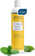 Researched Nutritionals C-RLA - Liposomal Vitamin C with R Lipoic Acid to Support Detox - Vegan &amp Soy-Free Vitamin C Liquid Peppermint Flavor (10 Fl Oz)
