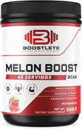 Melon Boost BCAA – Watermelon Flavor – 45 Servings – Muscle Recovery &amp Strength Support – Glutamine &amp BCAA 2:1:1 Supplement – Dietary Powder for Fitness &amp Workout