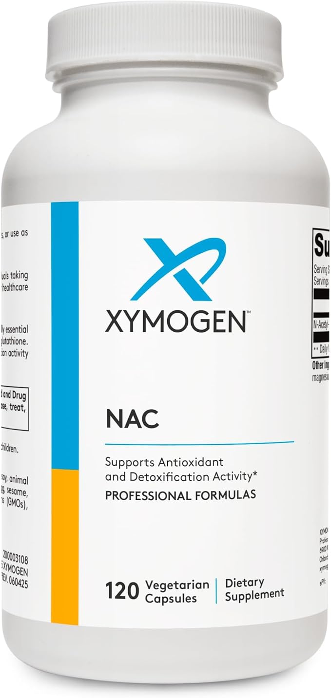 XYMOGEN NAC - 1200 mg per Serving - N-Acetyl-Cysteine Antioxidant Amino Acid - Supports Antioxidant Activity - Vegetarian Non-GMO &amp Gluten Free - 120 Capsules