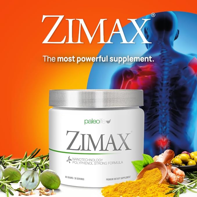 ZIMAX Super ANTIOXIDANT - 100% Natural - High Absorption Curcumin Rosemary Extract Grape Seed Extract Olive Leaf Extract ORAC 3451770 (Canister) 90 Grams (3-Pack)