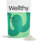 Wellthy Keto Power with BHB Salts for Instant Ketosis and Energy Natural Strawberry Kiwi Flavor 10.58 oz