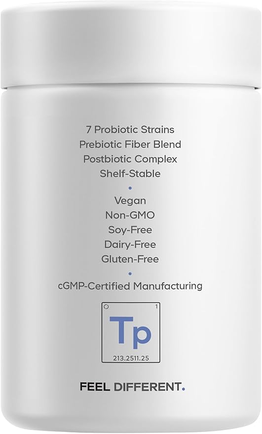 Codeage Teen Probiotic+ Supplement - 25 Billion CFU Probiotic Blend with Prebiotics Postbiotics &amp Chamomile - Gut &amp Digestion Support for Teens and Teenagers 12 &amp Up - Non-GMO- 30 Capsule
