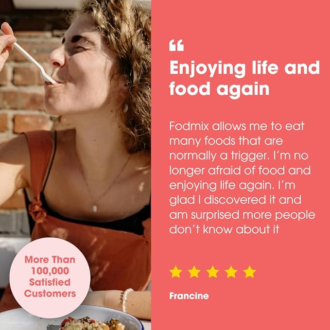 Intoleran Fodmix (Quatrase) Digestive Enzymes - 36 Capsules | Highly Dosed Supplement for FODMAP Intolerance | Helps Digest Lactose and Complex Carbohydrates | Pure &amp Vegan | Low FODMAP