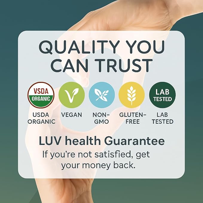LUV health Zen Drops 3Pack: Stress &amp Anxiety Support Drops with Magnesium Glycinate Vitamin D3 Lemon Balm Chamomile Saffron L-Theanine. Keto Vegan USA Made Non-GMO 90 Servings