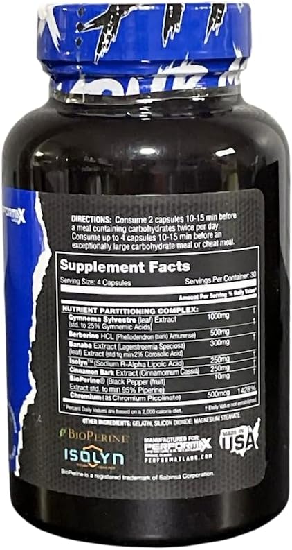 VitaBoost SLIN Max Nutrient Partitioning Complex - Increase Mass &amp Size 60 Servings (120 Capsules Pack of 2) and Pill Holder by GeoMetal™