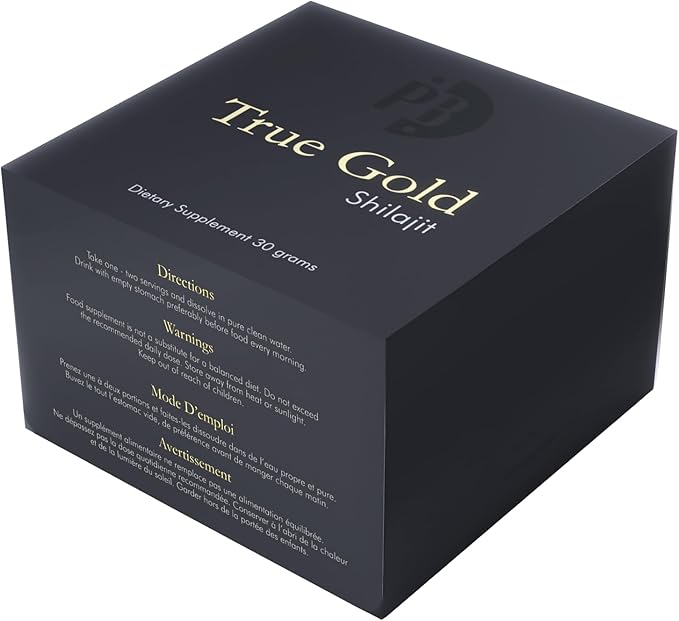 Purblack Pure Himalayan Shilajit Resin - Himalayan and Other Mountain Ranges Gold Infused Shilajit for Men &amp Women with Over 85+ Trace Minerals for Energy &amp Immunity | 60 Servings | USA Made