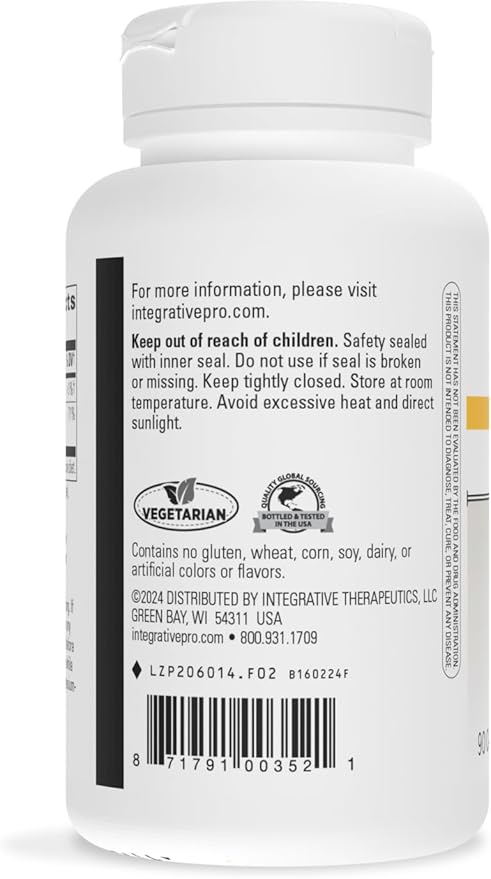 Integrative Therapeutics Tri-Magnesium - Supports Cellular Energy &amp Energy Metabolism* - Magnesium Supplement for Heart &amp Nerve Health Support* - Third-Party Tested - 90 Capsules (90 Servings)