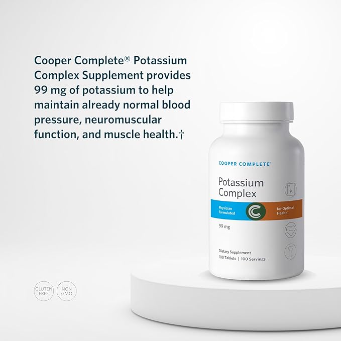 Cooper Complete Potassium 99 mg Capsules Electrolyte Balance &amp Muscle Function Support†