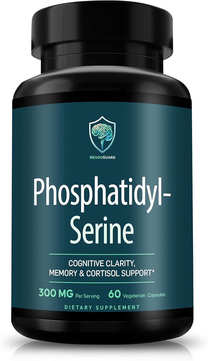 Phosphatidylserine Supplement – Premium Nootropic for Brain Health Memory Focus &amp Stress Support – 300mg Sunflower Lecithin Soy-Free Non-GMO High Purity &amp Potency Made in USA