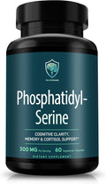 Phosphatidylserine Supplement – Premium Nootropic for Brain Health Memory Focus &amp Stress Support – 300mg Sunflower Lecithin Soy-Free Non-GMO High Purity &amp Potency Made in USA