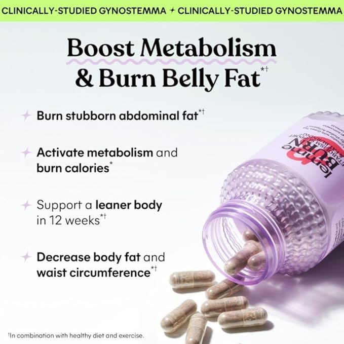 Lemme Burn Debloat &amp Matcha Bundle - Metabolism &amp Fat Burning Capsules + Bloating &amp Gas Relief Capsules + Energy B12 Gummies - Gluten-Free Non-GMO - 60 ct. ea